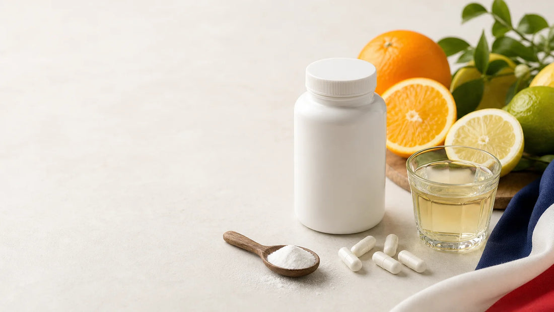 Vitamine C fabriquée en France, comparaison de formes et de critères de qualité