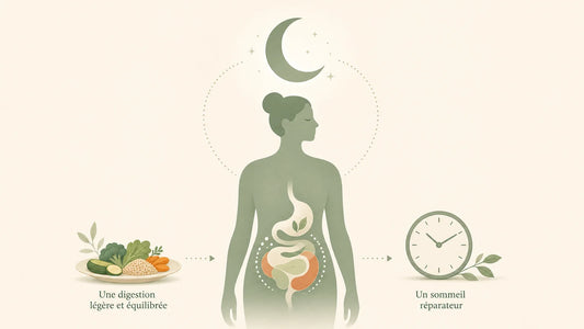 Illustration du lien entre digestion et sommeil