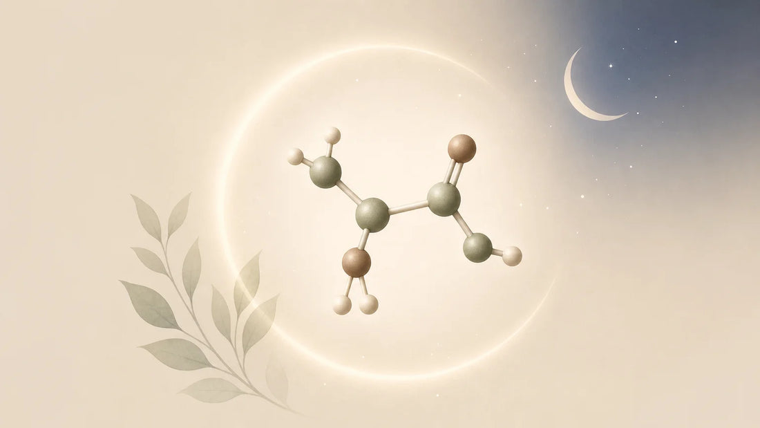 Illustration éditoriale de la glycine associée au sommeil