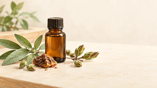 Propolis brute et flacon générique en verre ambré