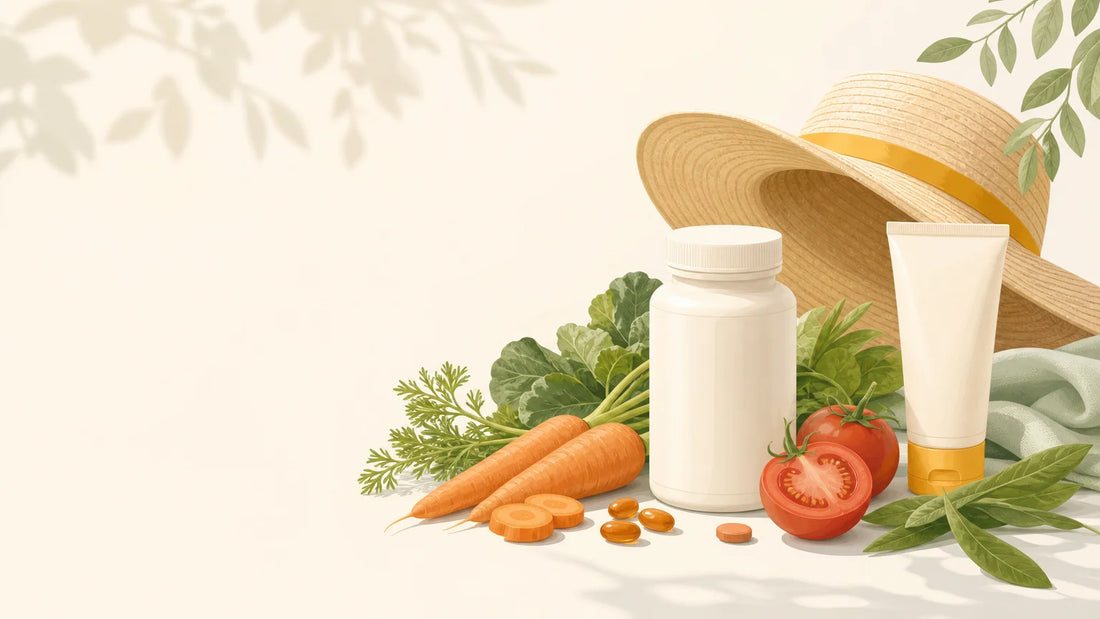 Compléments alimentaires et protection solaire dans une routine de bien-être