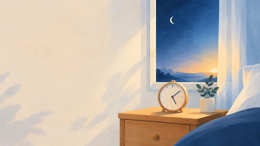 Horloge entre la nuit et l’aube, évocation du rythme veille-sommeil