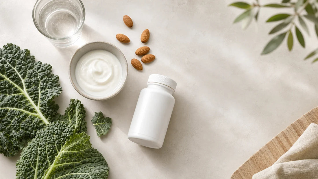 Aliments contenant du calcium et flacon générique de complément alimentaire