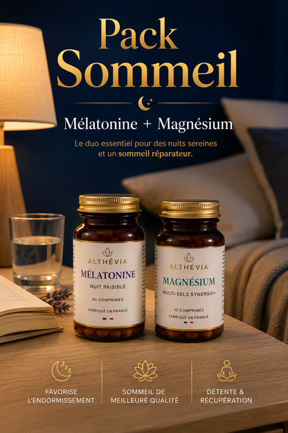 Pack Sommeil Althévia® – Mélatonine + Magnésium Althevia