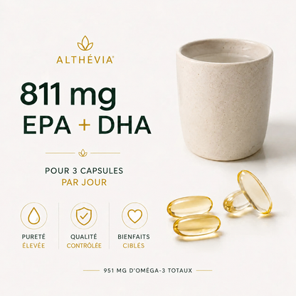 Oméga-3 EPAX® : 811 mg d'EPA et de DHA pour 3 capsules par jour