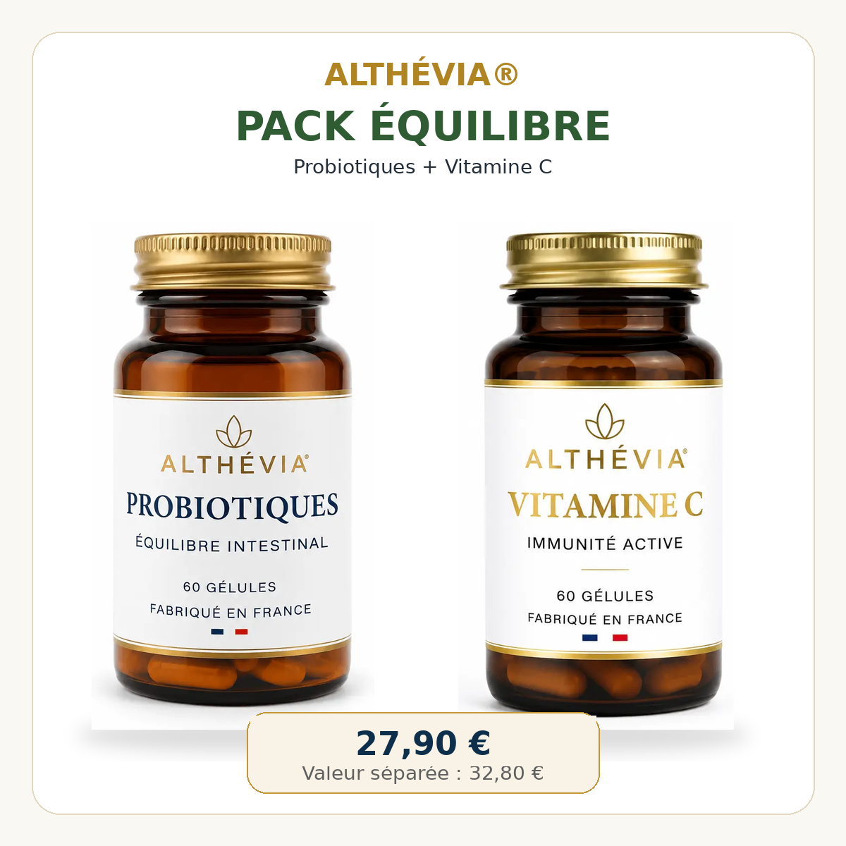 Pack Équilibre Althévia® – Probiotiques + Vitamine C Althévia