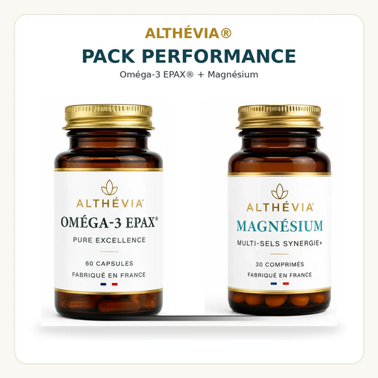 Pack Performance Althévia : flacons d'Oméga-3 EPAX® et de Magnésium B6